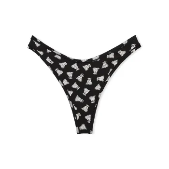 Victoria's Secret PINK Cotton Side-Tie Thong Panty / PBHGP Underpants Women's 1 Pack Black