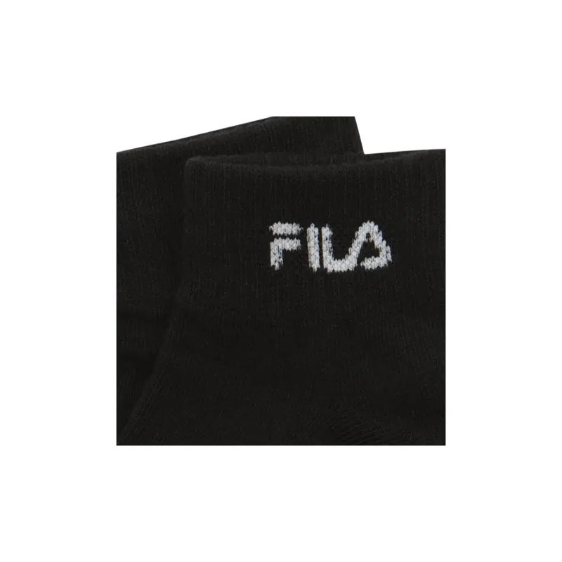 FILA Ankle Socks Unisex 3 Pack Black-2
