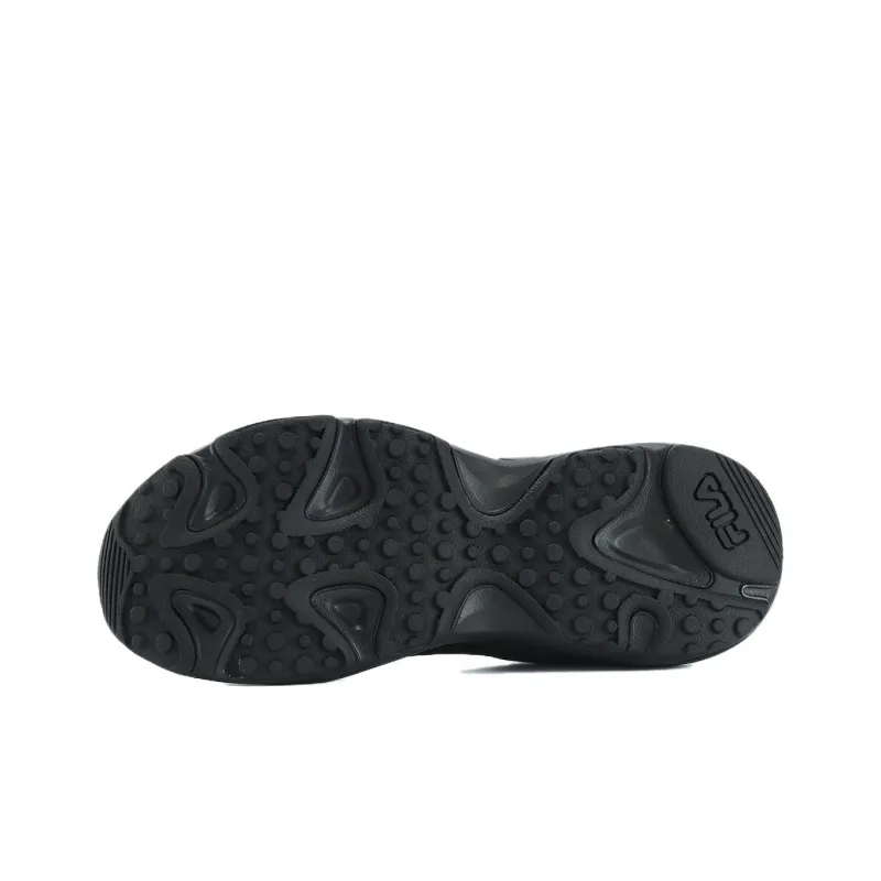 FILA Heritage FHT Cushioned Wear Resistant Breathable Low Top Casual Shoes Women's Black-8