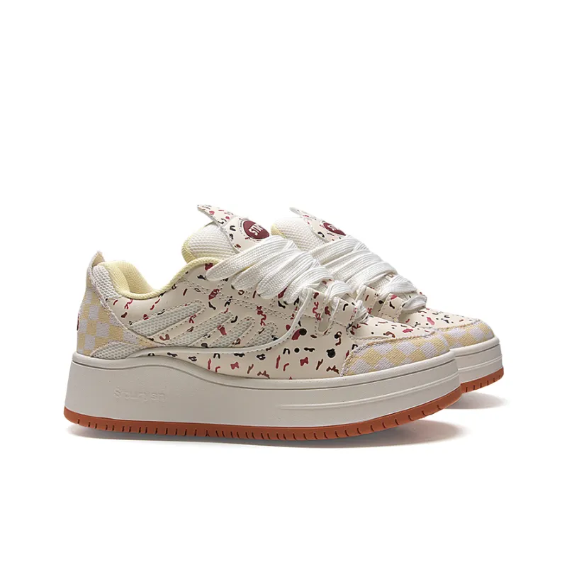 STUR YSN Wear resistant And Lightweight Low Top Skateboard Shoes Unisex Cranberry-3