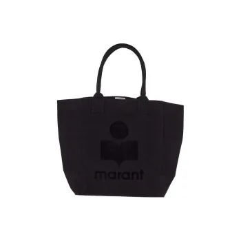 ISABEL MARANT Cotton Tote Bag Shopping Bag Shoulder Bag Handbag Regular Women's Black