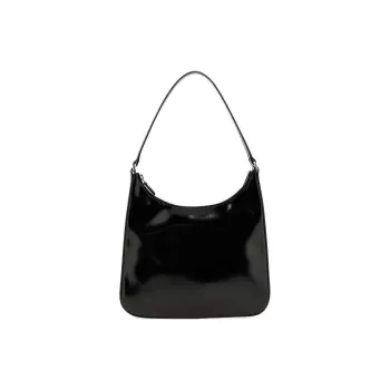 Staud Leather Handbag Shoulder Bag Women's Black