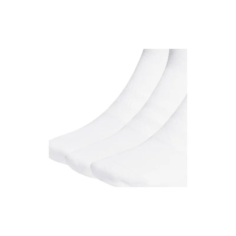 Adidas Cushioned Crew Socks Mid-Calf Socks Unisex 3 Pack White-3