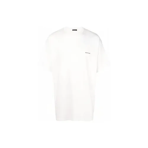 Balenciaga Small Logo Print Regular Fit Cotton T-Shirt 