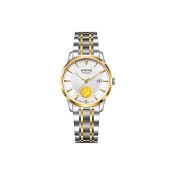 RUNOSD Mechanical Movement Stainless Steel Watchband Watch Women's Watch White Dial