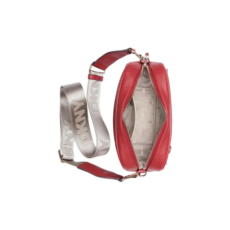 DKNY Imitation Leather Camera Bag Shoulder Bag Crossbody Bag Women's Red-4