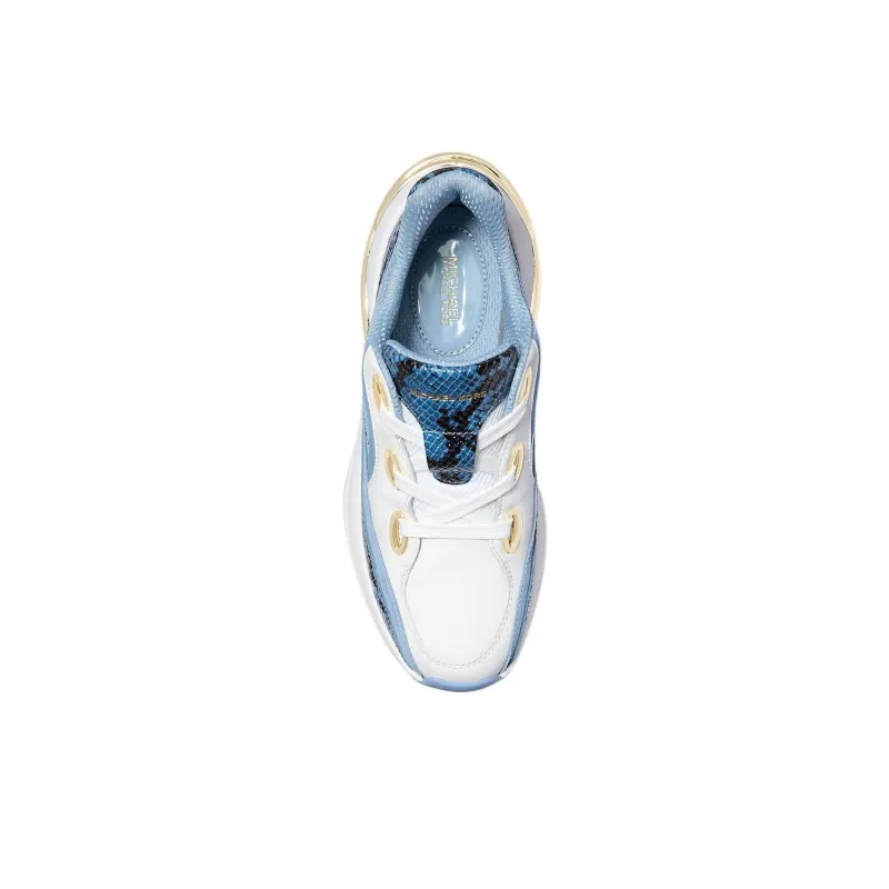 MICHAEL KORS Toni Low Top Casual Shoes Women's White Blue-3