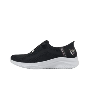 Skechers Ultra Flex 3.0 Heart Me Slip-Ins Cushioning Breathable Low-Top Casual Shoes Women's Black