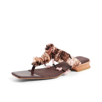 MOONIIEE Flip Flops Women's Brown