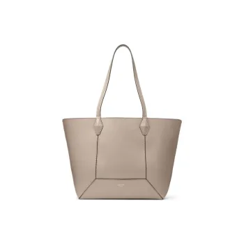 Jimmy Choo Diamond Soft Calfskin Tote Bag, Shopping Bag, Shoulder Bag, Handbag Medium Size Women's Taupe