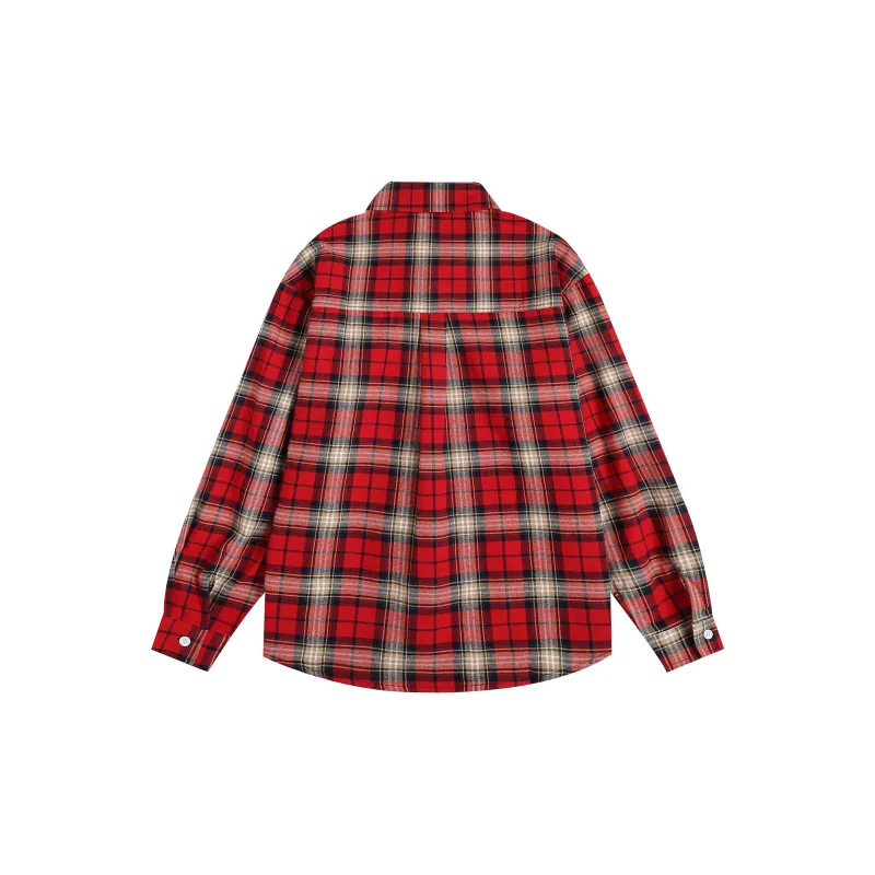 OTKSK Shirts Unisex Red Plaid-1