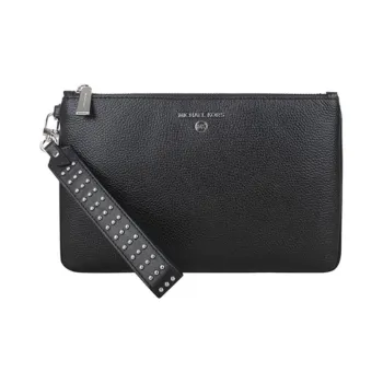 MICHAEL KORS Cow Leather Clutch Women's Black