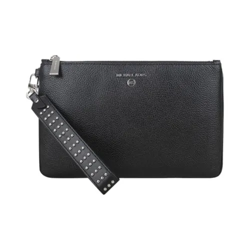 MICHAEL KORS Cow Leather Clutch Women's Black