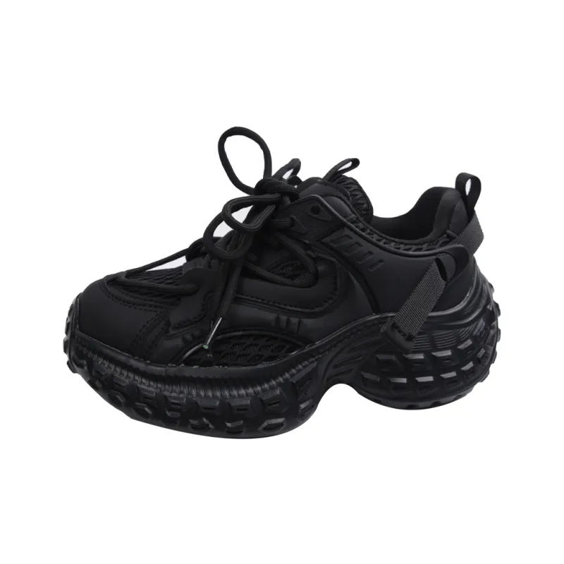 ANNAI Anti Slip Wear Resistant Low Top Chunky Sneakers Women's-4