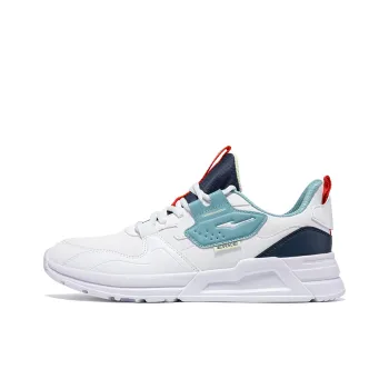 Erke Cushioning Lightweight Low Top Casual Shoes Men White Blue
