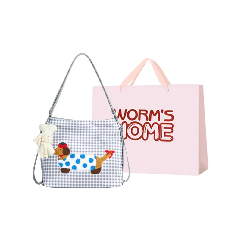 Worm's Home Canvas Backpack Shoulder Bag Regular Women's Multicolor-0