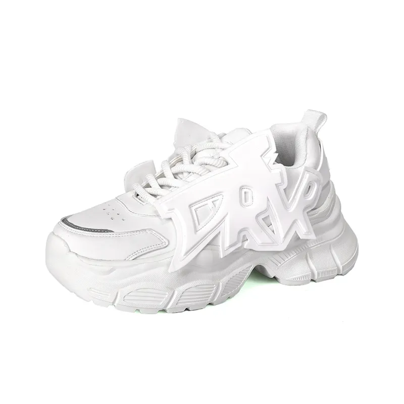 MOISE KEAN Height Increasing Wear-Resistant Slip-Resistant Low-Top Chunky Sneakers Men's-1