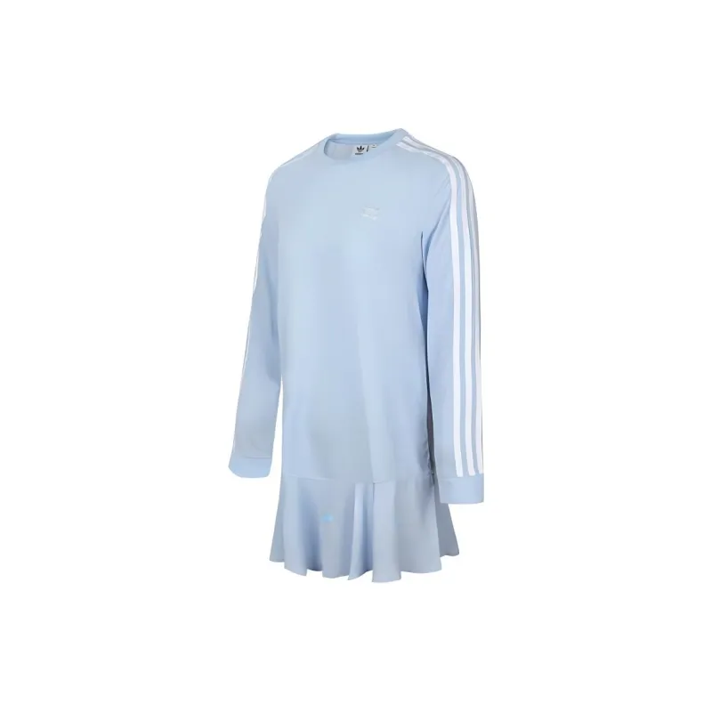Adidas Originals Long Sleeved Dresses Women's Blue-2