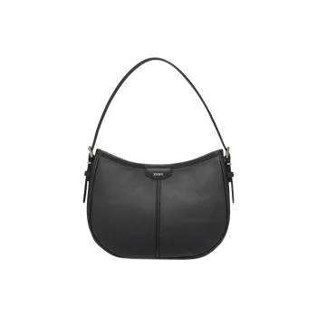 DKNY Soft Leather One Shoulder Handbags Women's Black
