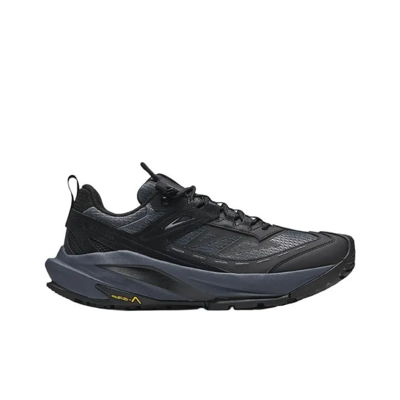 Anta Tracking Anti-Slip Wear-Resistant Low-Top Hiking Shoes Men's Black-1