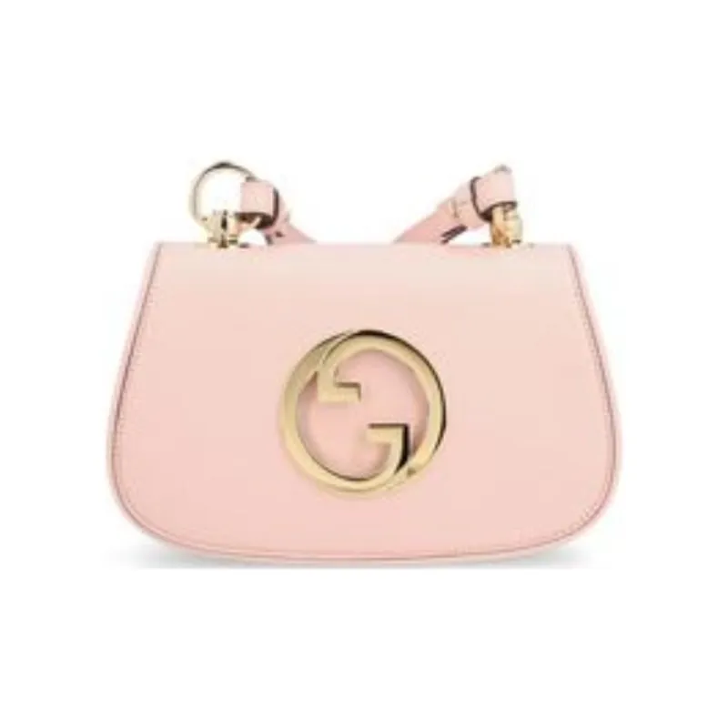 GUCCI Blondie Leather Handbags Shoulder Bag Crossbody Bag Mini Women's Light Pink-9