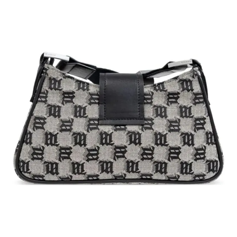 Misbhv Monogram Jacquard Logo Plaque Shoulder Bag-2