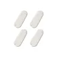 4 Pack[White]Fingerless Socks