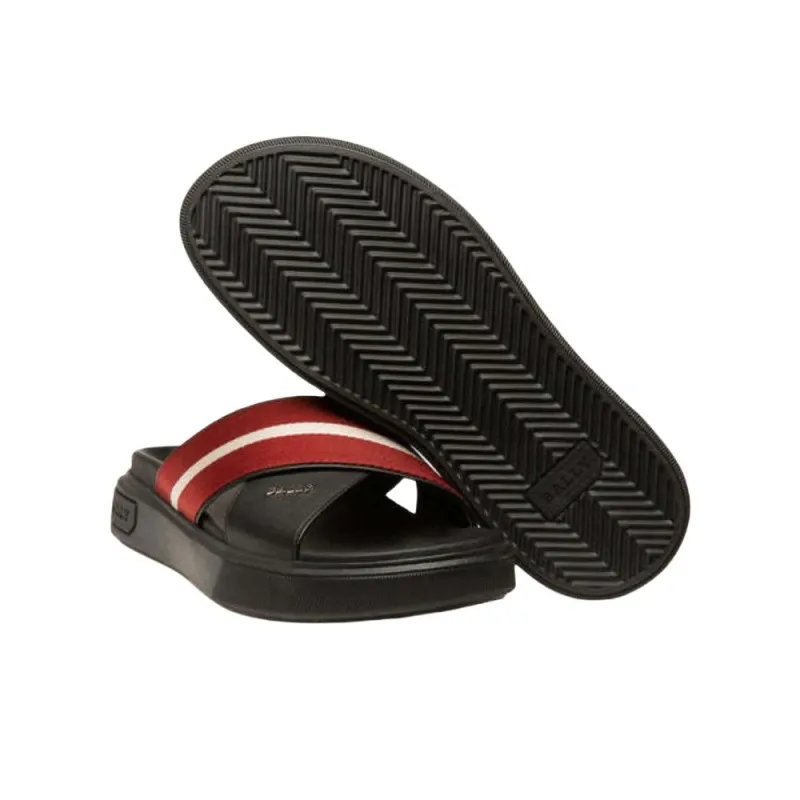 BALLY Slide Slippers Men Red-4