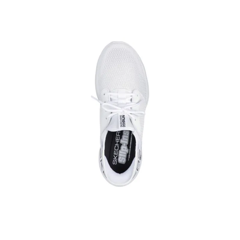 Skechers Slip Ins Slip Resistant And Breathable Low Top Running Shoes Men's White-3