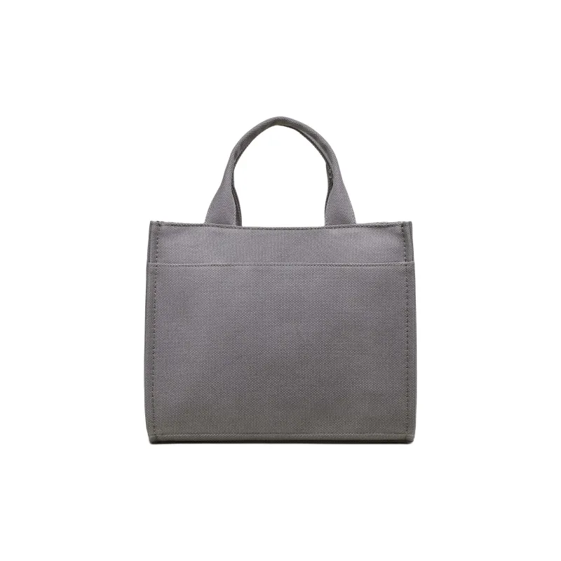 DKNY 100% Cotton Tote Bag Shopping Bag Shoulder Bag Crossbody Bag Handbag Medium Size Women's Gray-2
