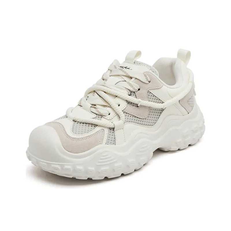 AGSDON Abrasion Resistant Slip Resistant Low Top Chunky Sneakers Women's-1