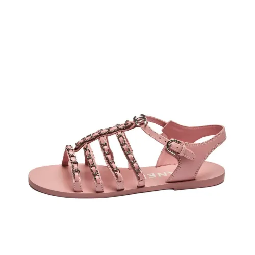 CHANEL Strap Sandals Women's Pink