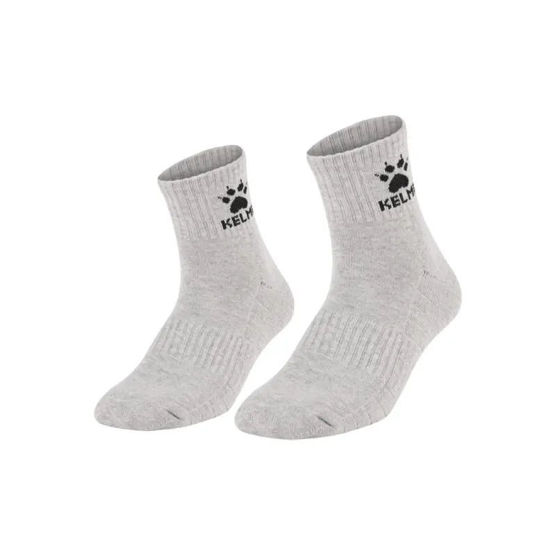 KELME Mid Calf Socks Unisex 1 Pack Heather Gray-3