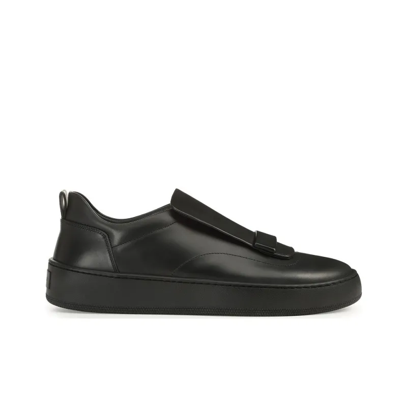 SERGIO ROSSI Sr1 Addict Low-Top Skateboard Shoes Men Black-1