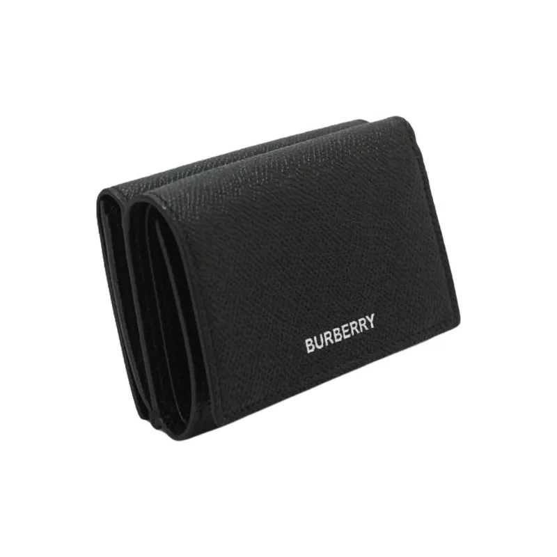 Burberry Grain Leather Wallet Men's Black-2