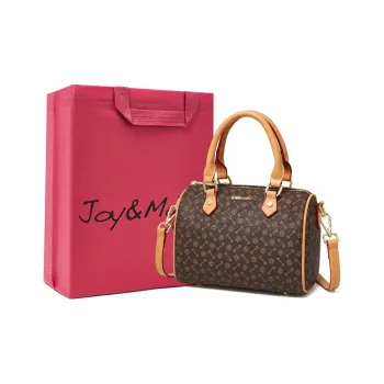 Joy&Mario PVC One Shoulder Handbags Medium Size Women's Coffee/Ecru/Matcha