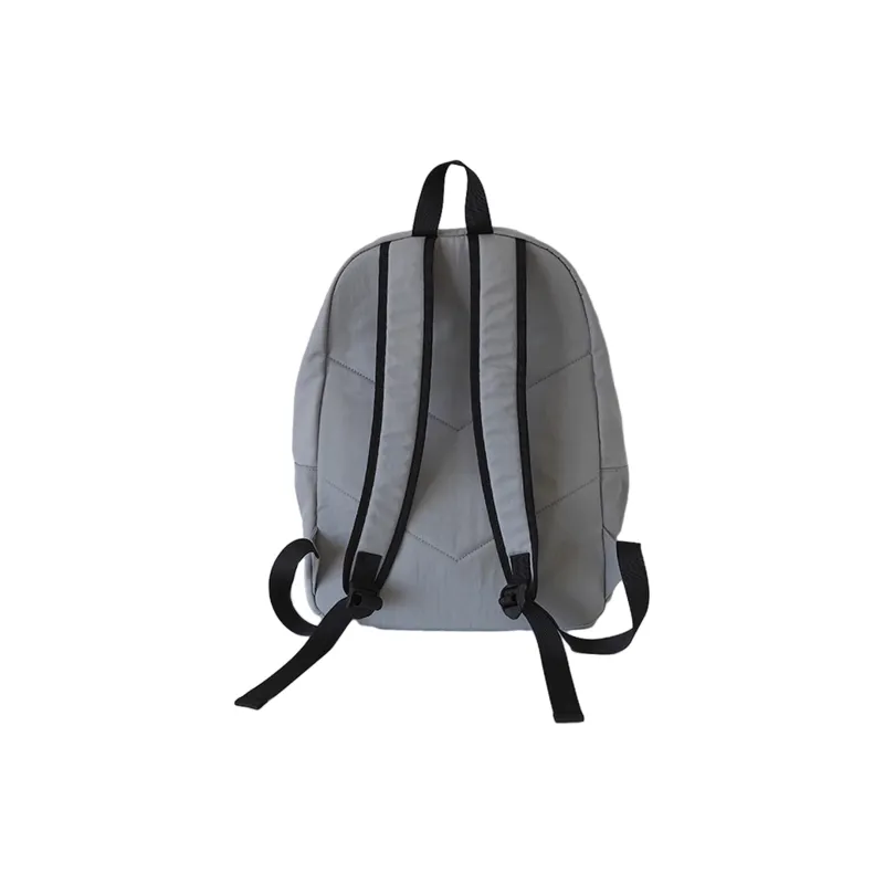 TAKI Fabric Backpack Regular Unisex Gray/Apricot/Olive Green/Dirty Pink-1