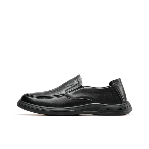 JOSINY Men's Casual Shoes Men Low-Top Black