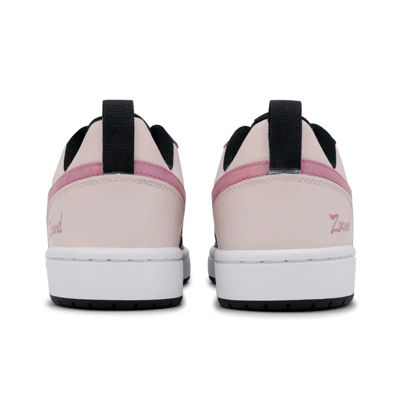 Nike Court Borough 2 Non-slip Lightweight Low-Top Skateboard Shoes GS Pink-3
