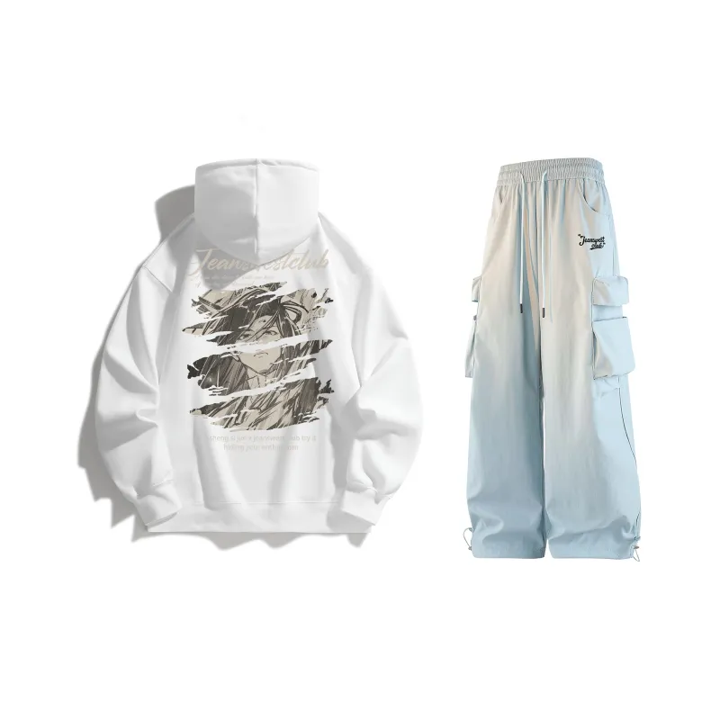 JEANSWEST CLUB x SHENGSIJUE LIANMINGKUAN Sweatshirt Set Unisex-1