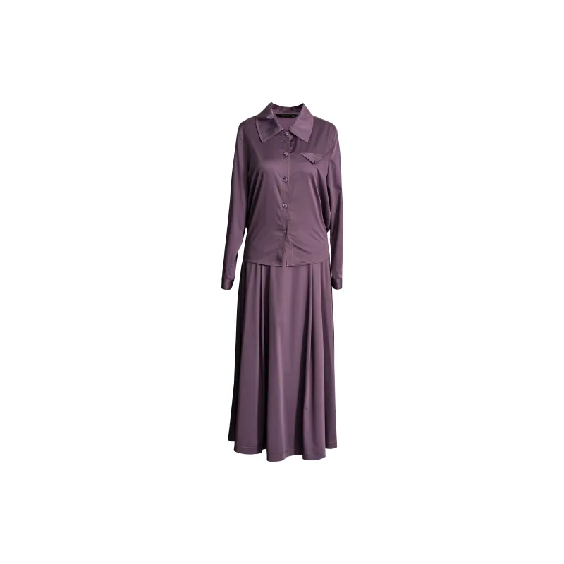 ROEYSHOUSE Skirt Set Women's Dark Purple-1