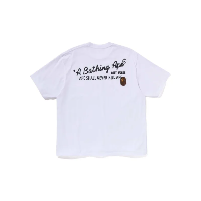 Bape Hand Draw Bape Relaxed Fit Tee-5