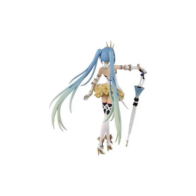 BANPRESTO Hatsune Miku SQ Series Glass Factory 2015 Racing Hatsune Miku 19cm Bonus Gifts-1