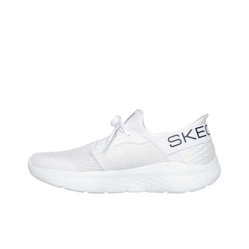 Skechers Slip Ins Slip Resistant And Breathable Low Top Running Shoes Men's White-1