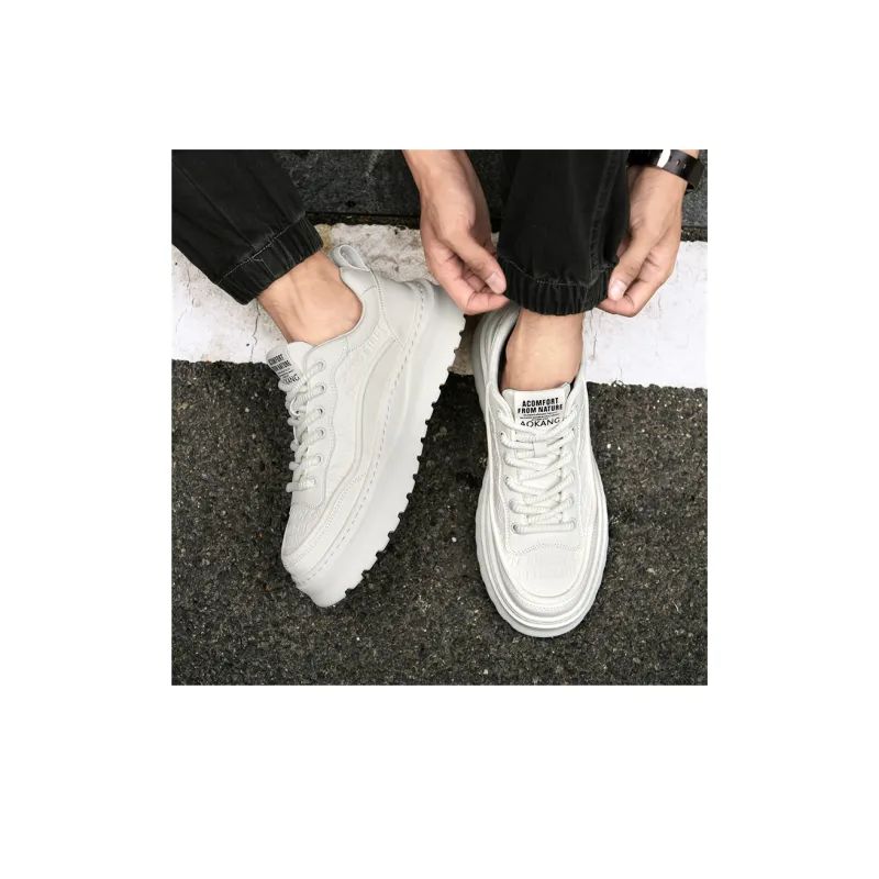 AOKANG Abrasion Resistant Lightweight Height Increasing Low Top Skateboard Shoes Men Exclusive Box-9