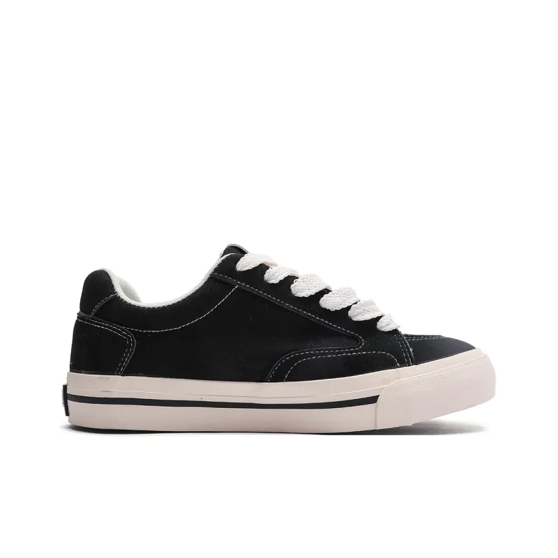 Mengsai Abrasion Resistant Slip Resistant Low Top Canvas Shoes Men's Black-1