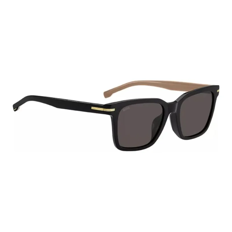 HUGO BOSS Plate Frame Square Sunglasses Men's Black-2