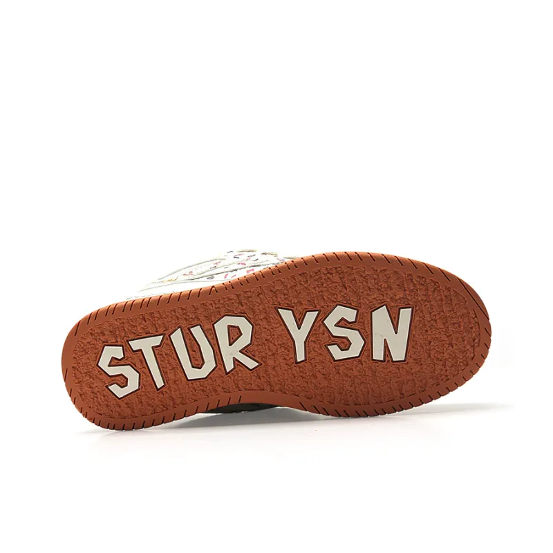 STUR YSN Wear resistant And Lightweight Low Top Skateboard Shoes Unisex Cranberry-6