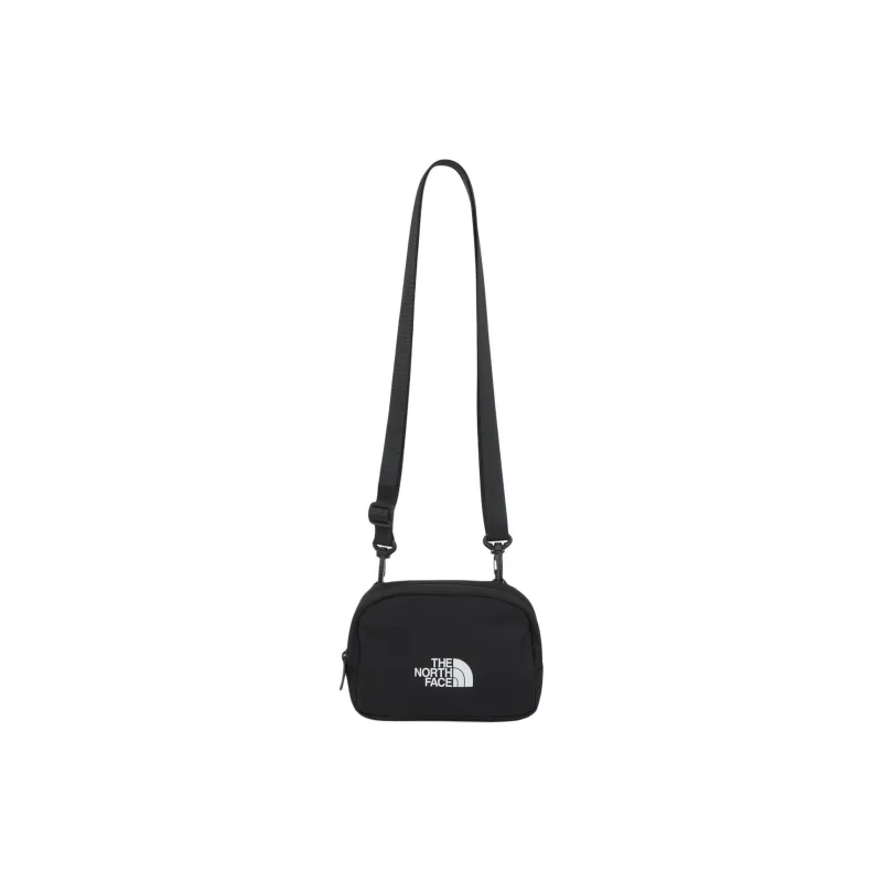 THE NORTH FACE Nylon Shoulder Bag, Crossbody Bag Mini Unisex Black-0