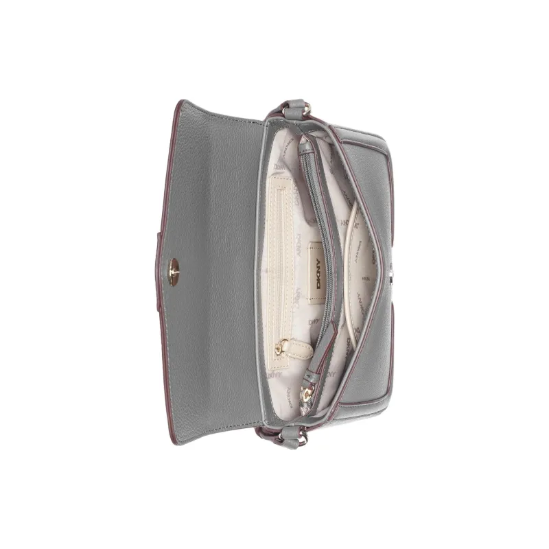 DKNY Recycled Polyester Portable Crossbody Bag Shoulder Bag Women's Gray-4
